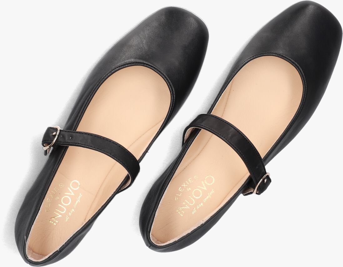 INUOVO zwarte inuovo ballerina's a92017
