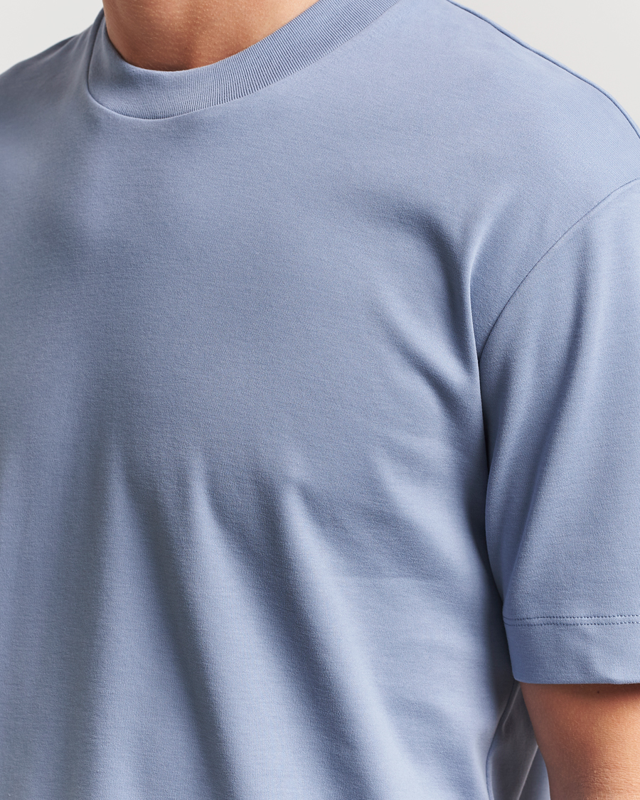 Sunspel Heavy Weight Supima Cotton T-Shirt Vintage Blue
