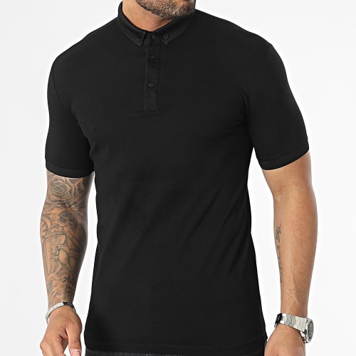 Polo Manches Courtes Noir