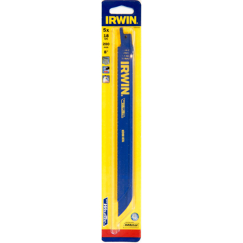 Irwin reciprozaagblad 18T voor metaal - 5 stuks - 200 mm