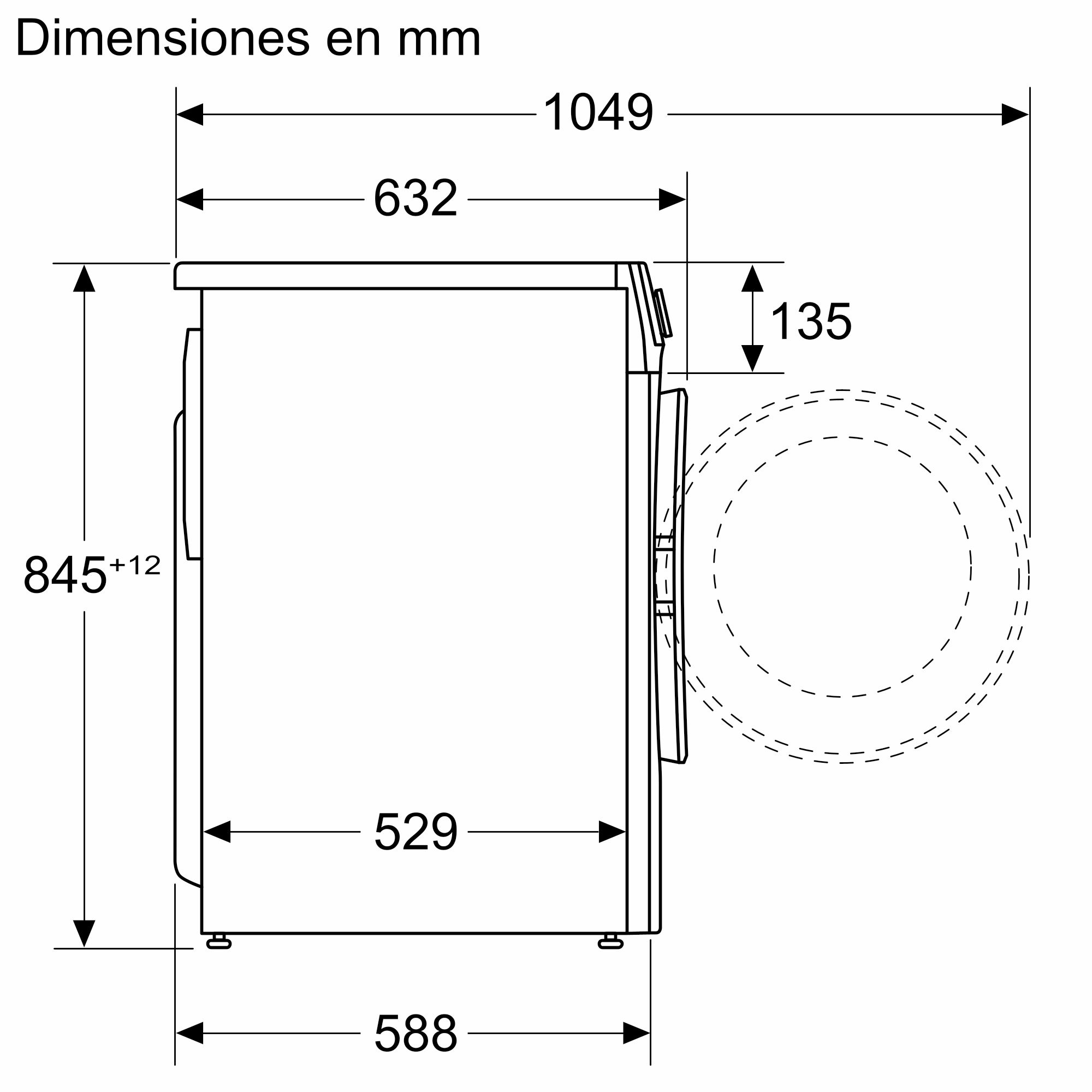 Máquina de lavar roupa de carregamento frontal Série 6, 10 kg, 1400 rpm, WGG254Z1ES