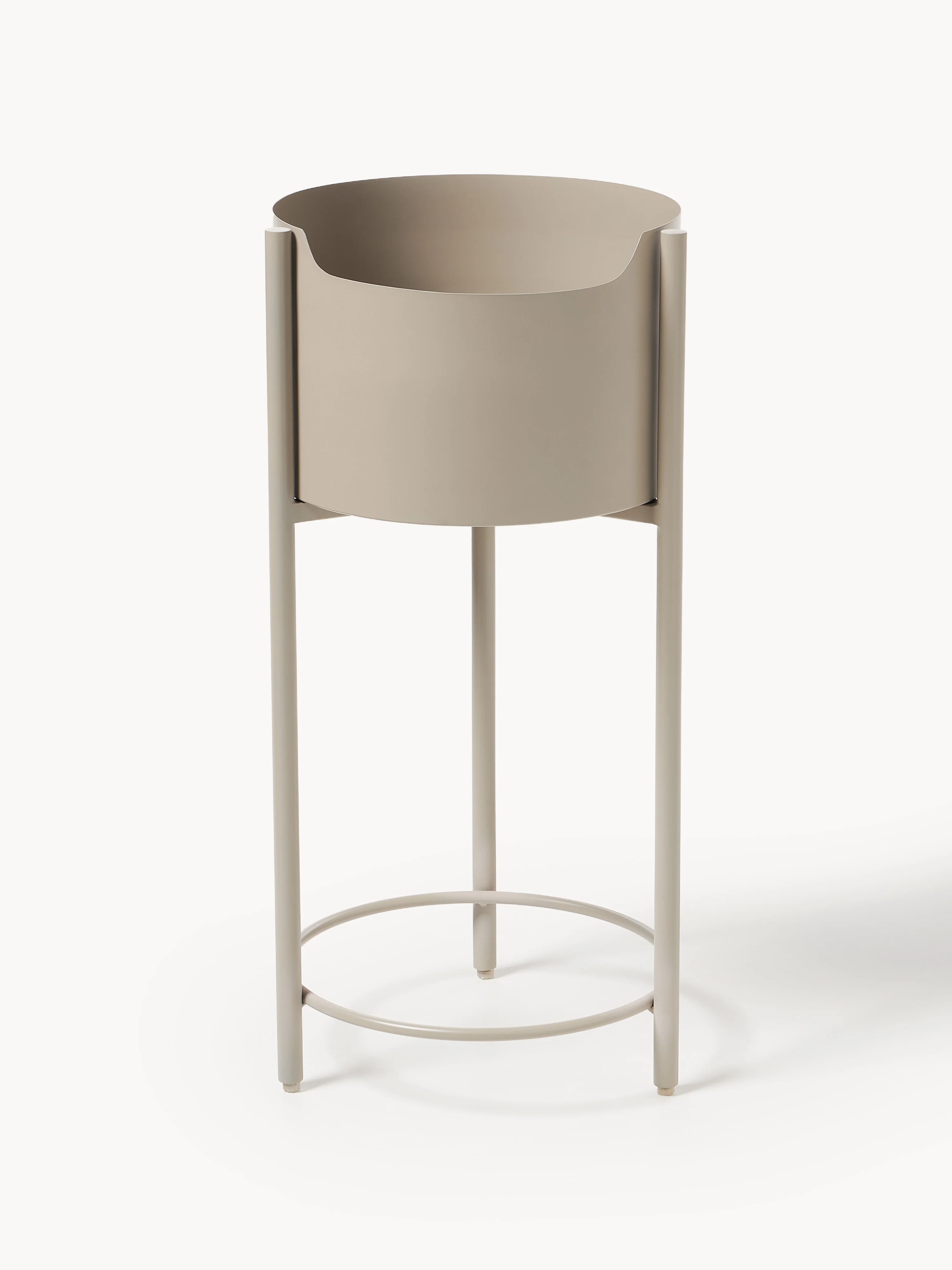 Metalen plantenbak Taru, H 65 cm