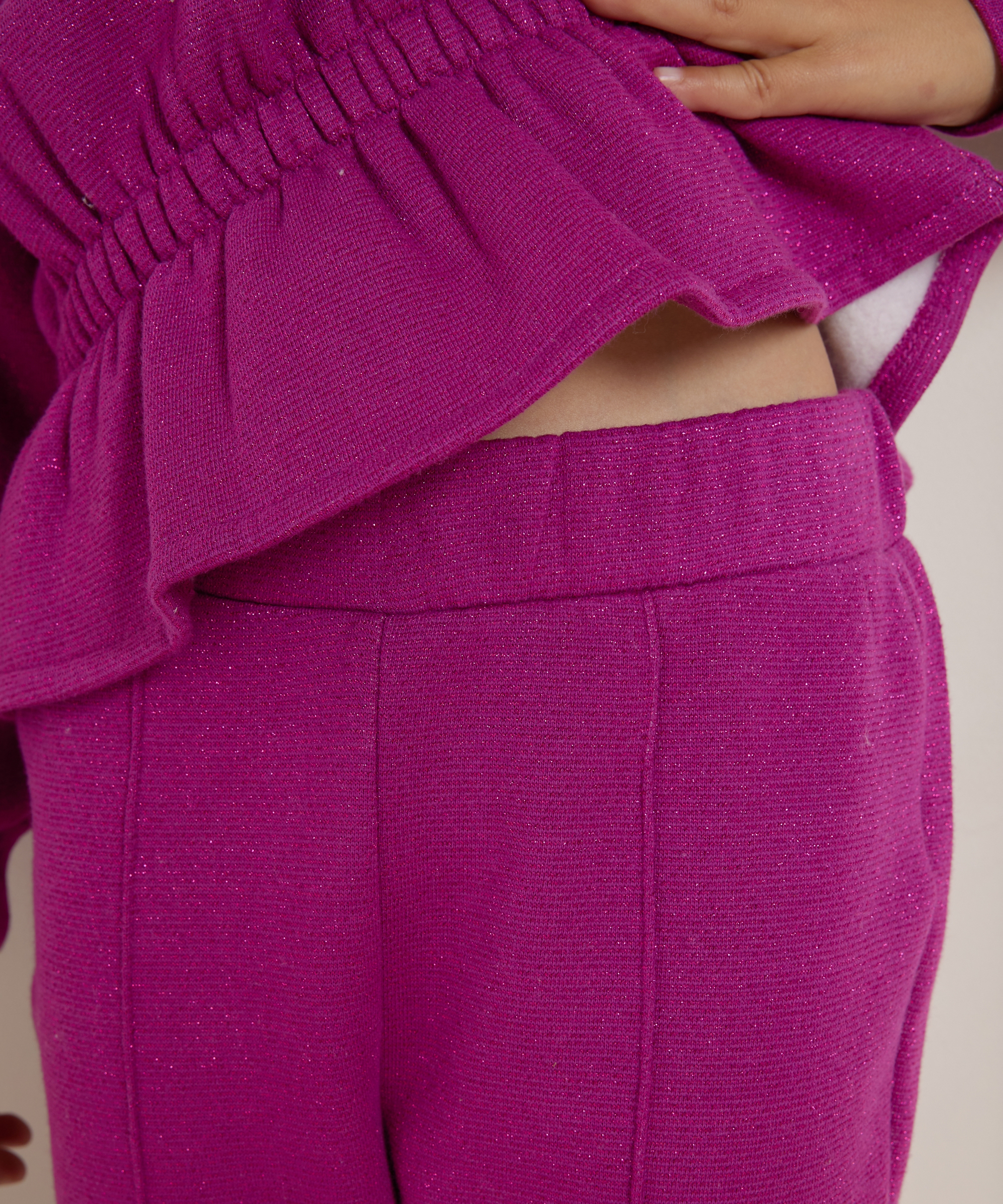 uni flared fit broek glitters
