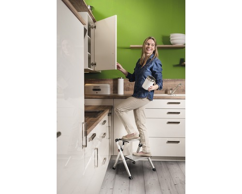 Hailo MK80 ComfortLine Opvouwbare Opstapkruk 2 Treden