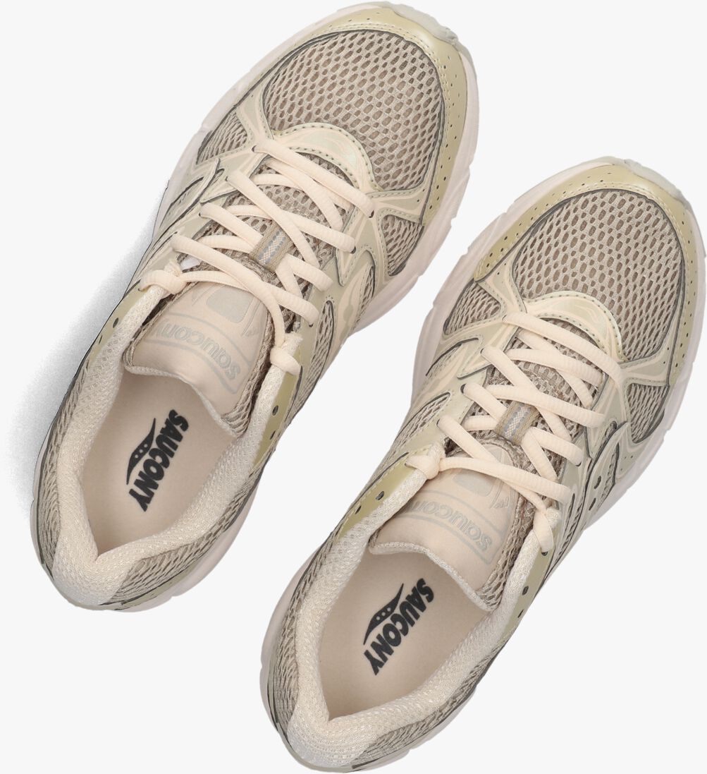 beige saucony lage sneakers ride millennium