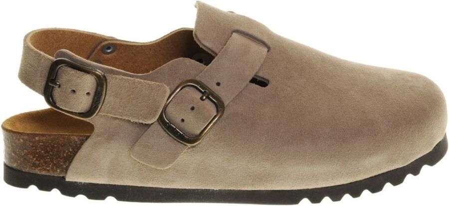 Scholl Dames Slippers Fae Backstrap Dark Beige