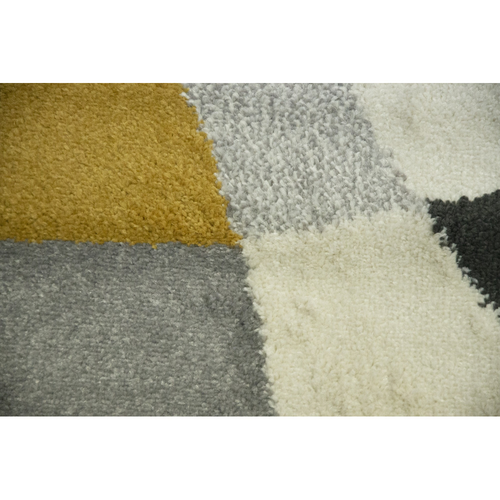 Tapis salon chambremotifs courbe géométrique vintage blanc noir 100x150cm- décoration- mobilier d'intérieur