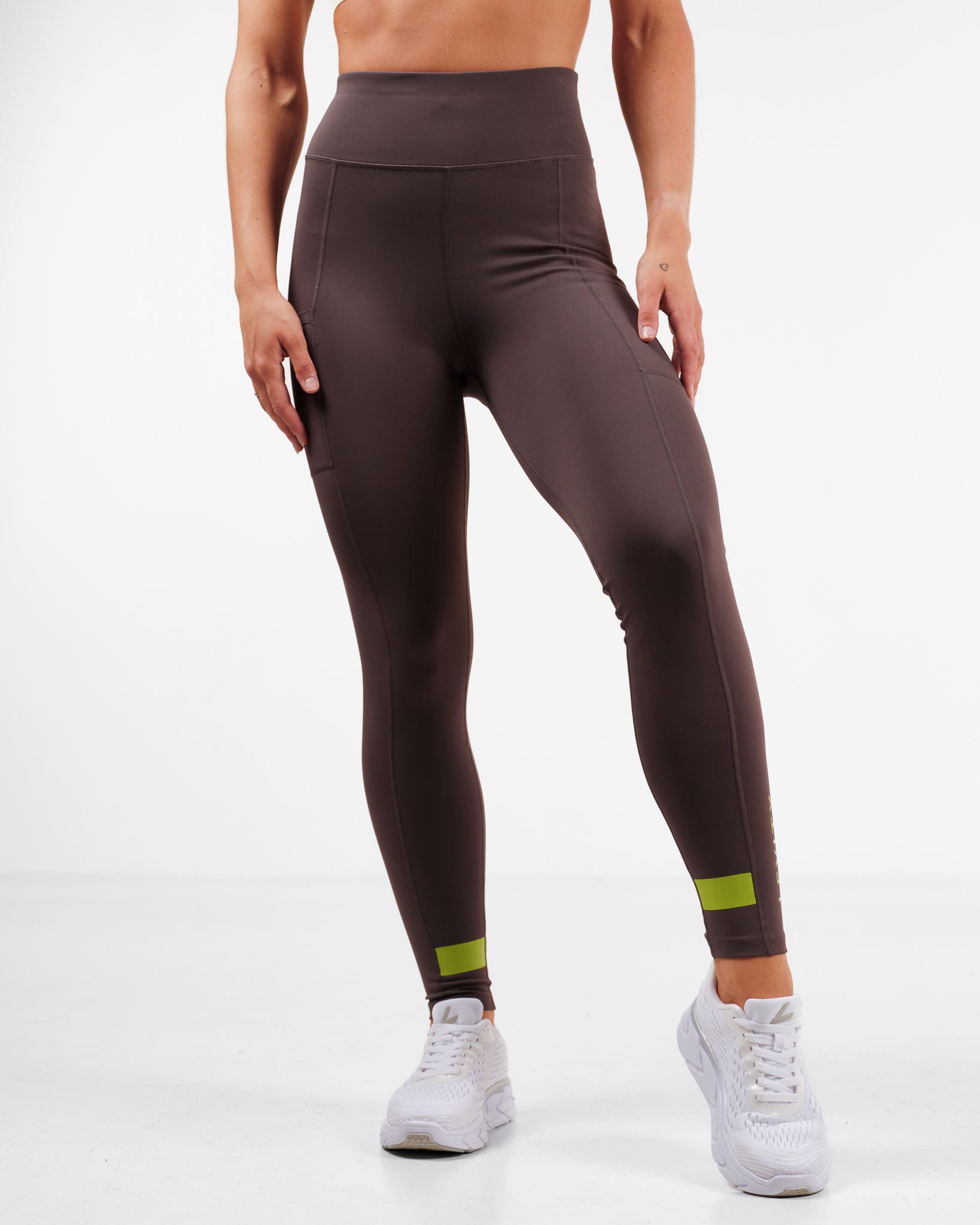 LEVITY Ultra Run Tights Grey\Yellow