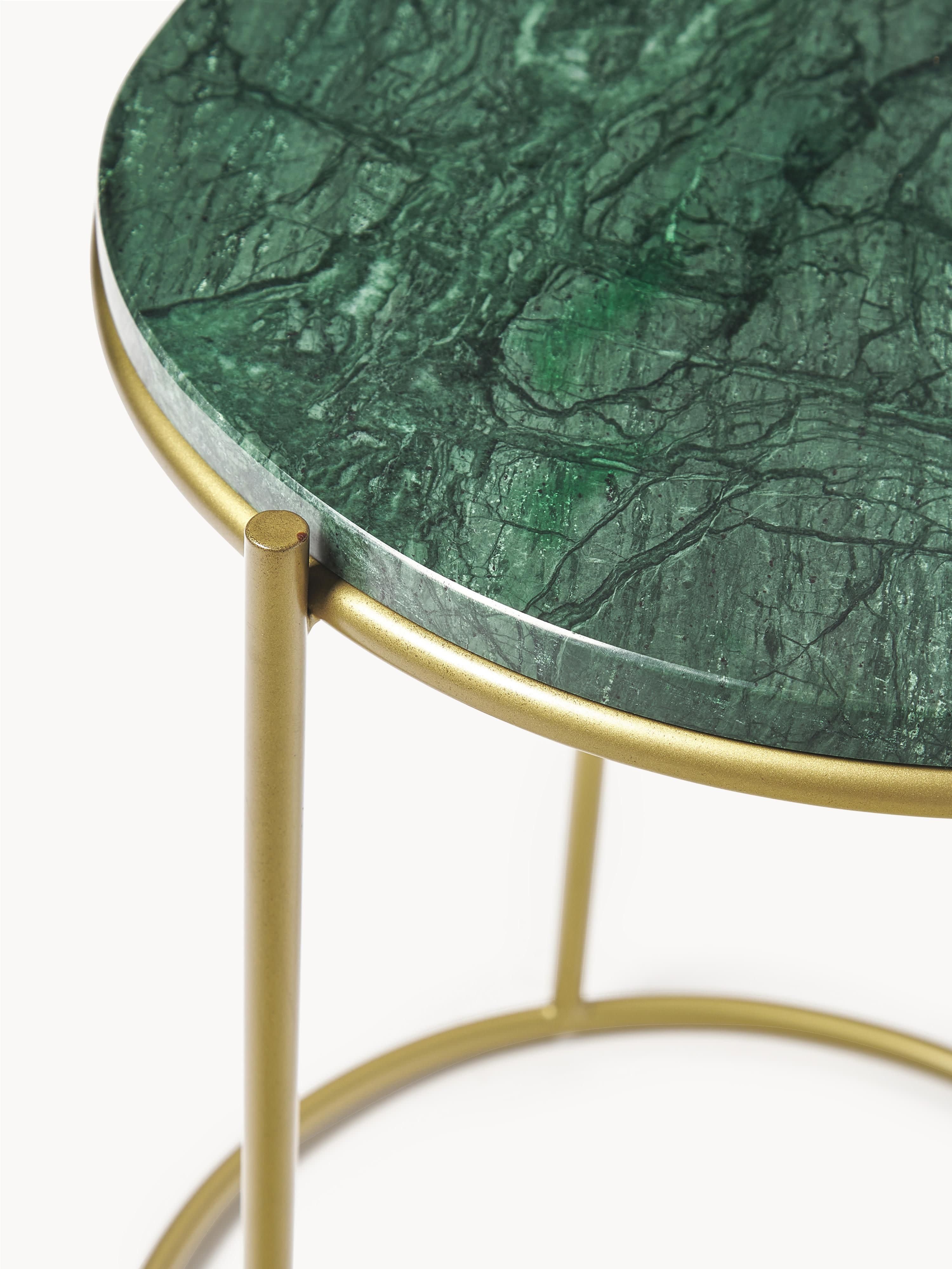 Ronde marmeren bijzettafel Ella