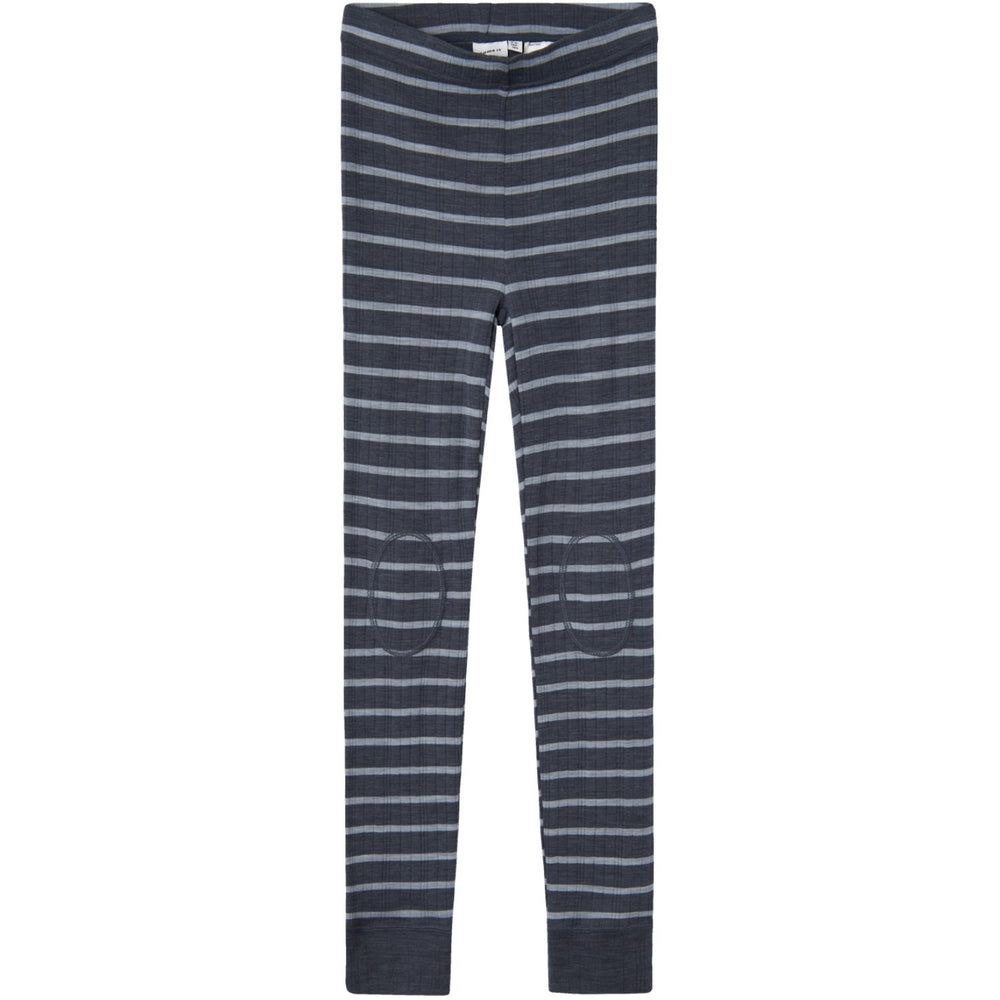 Køb Name It Ombre Blue Wang Uld Needle Long Johns Stripe