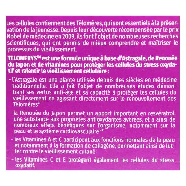 Phyto Research Telomerus 60 cápsulas
