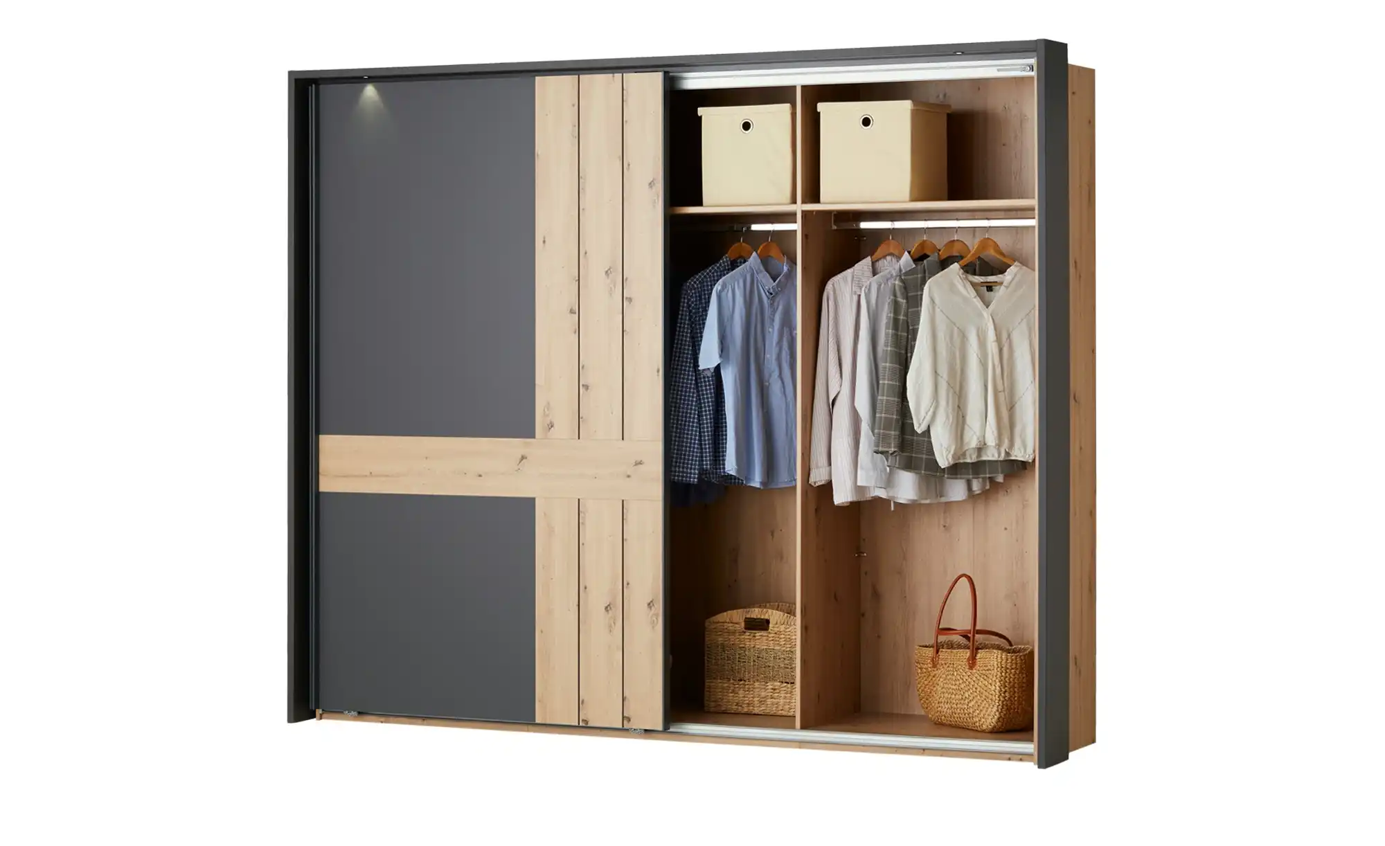 uno Schwebetürenschrank, 2-türig Zumar
