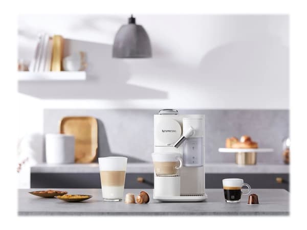 De'Longhi Nespresso Lattissima One EN510.W - Kaffemaskin med melkeskummer - 19 bar - hvit