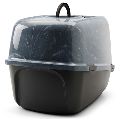 Savic Katzentoilette Nestor Jumbo Marble anthrazit-schwarz