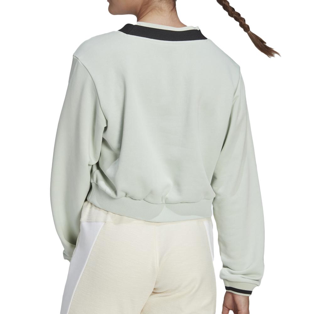 Adidas Sweat Crop top Vert Femme Adidas HY5523