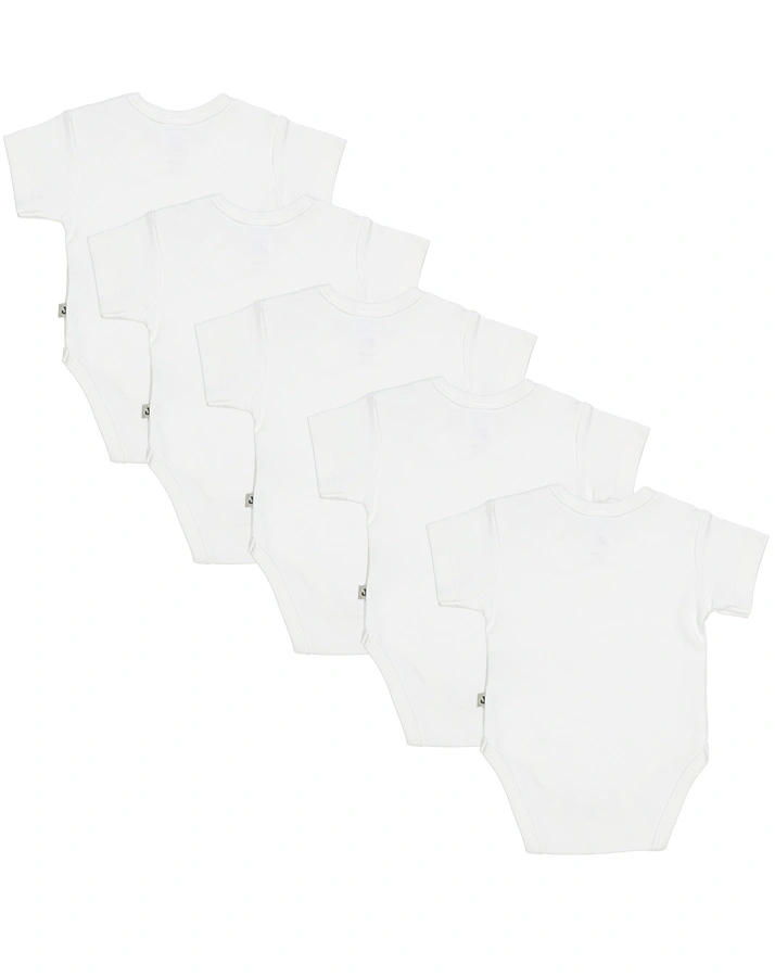 Kurzarm-Body BASIC JACKY 5er-Pack in weiß
