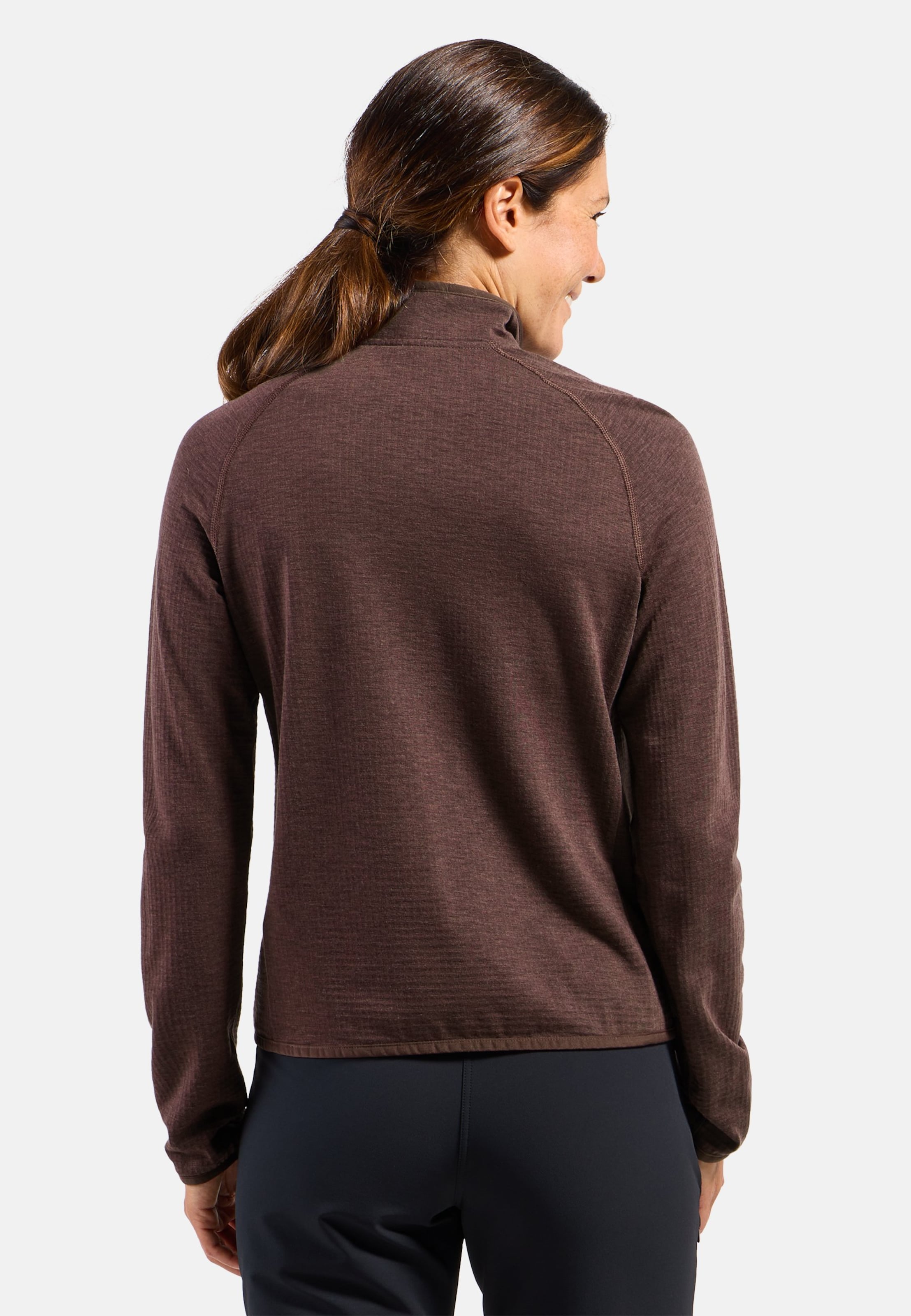 Ascent Mid Layer mit Halbreissverschluss in fudge