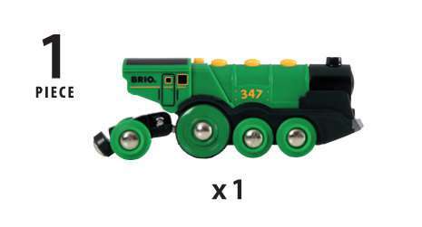 BRIO Spiel Grüner Gustav Batterielok