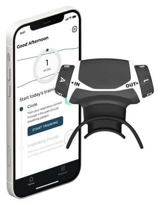 Appareil d'Entraînement Respiratoire Airofit Active Noir/Blanc