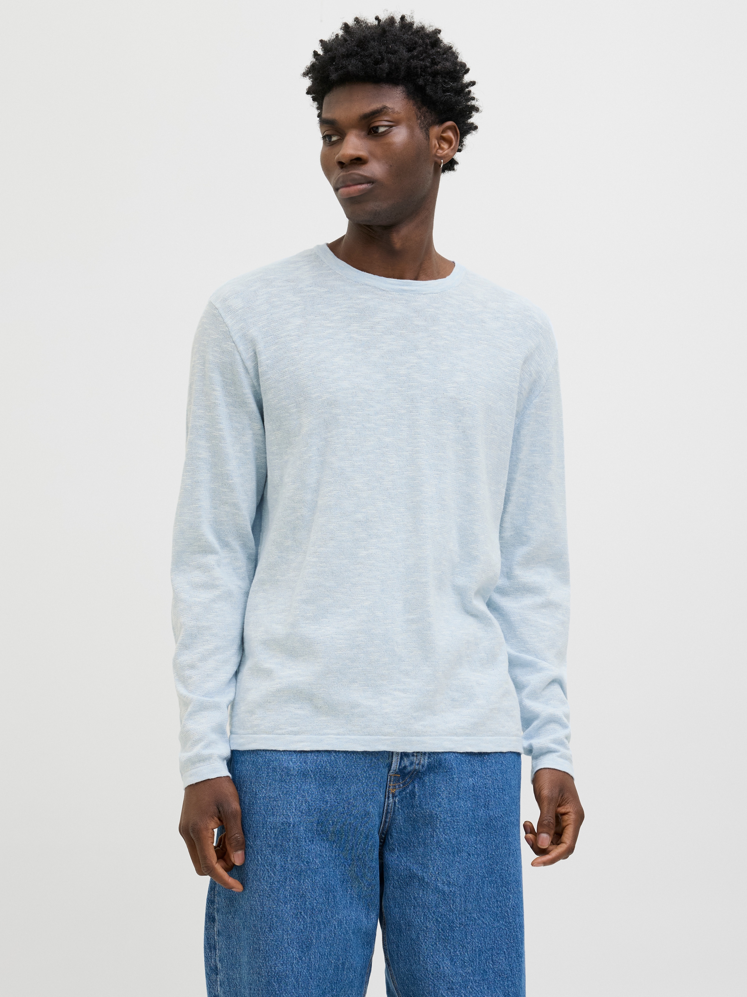 Jack & Jones Rundhalspullover »JJESUMMER KNIT CREW NECK SN«, mit Rundhalsausschnitt