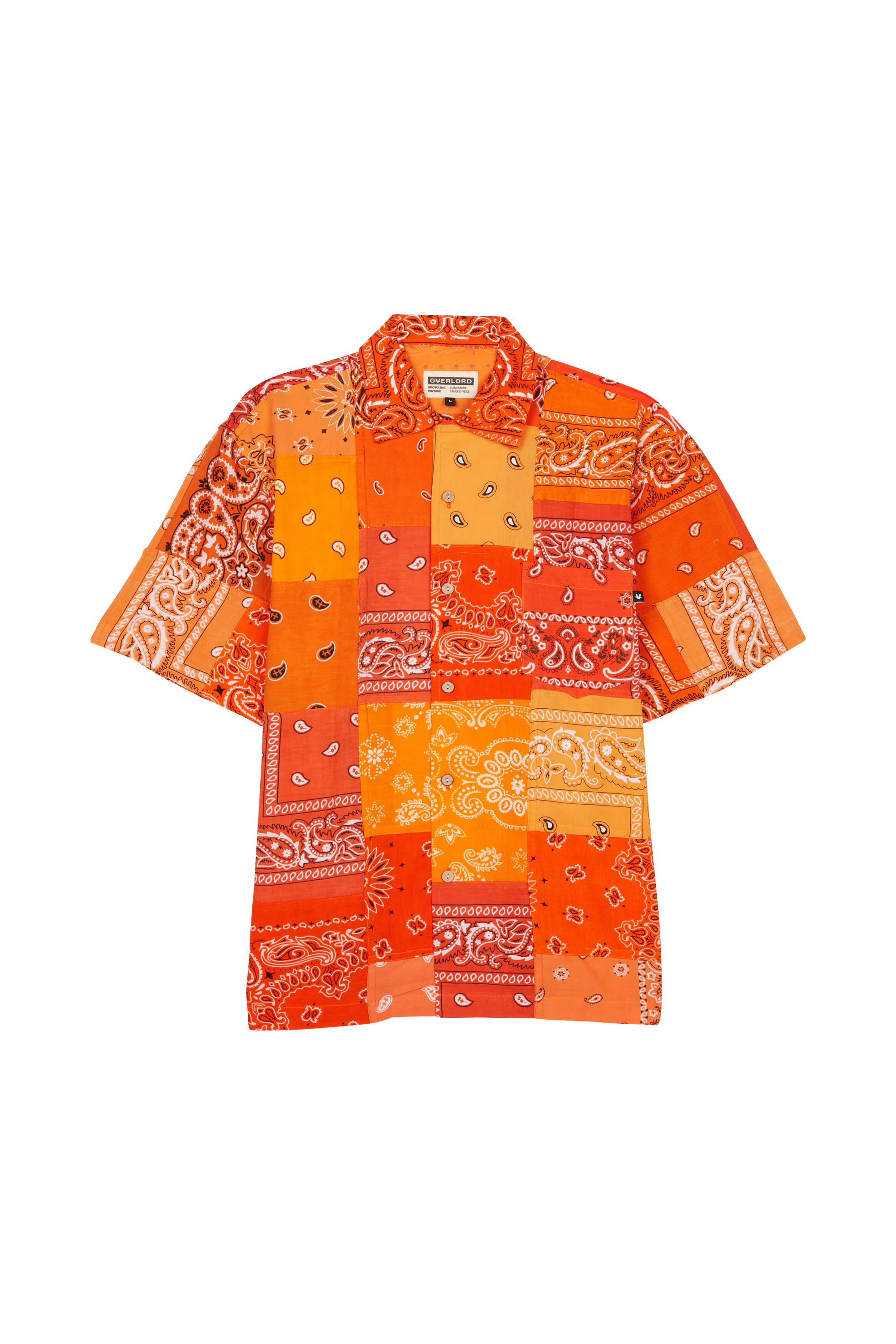OVERLORD Chemise CHEMISE EN VINTAGE US BANDANA Orange