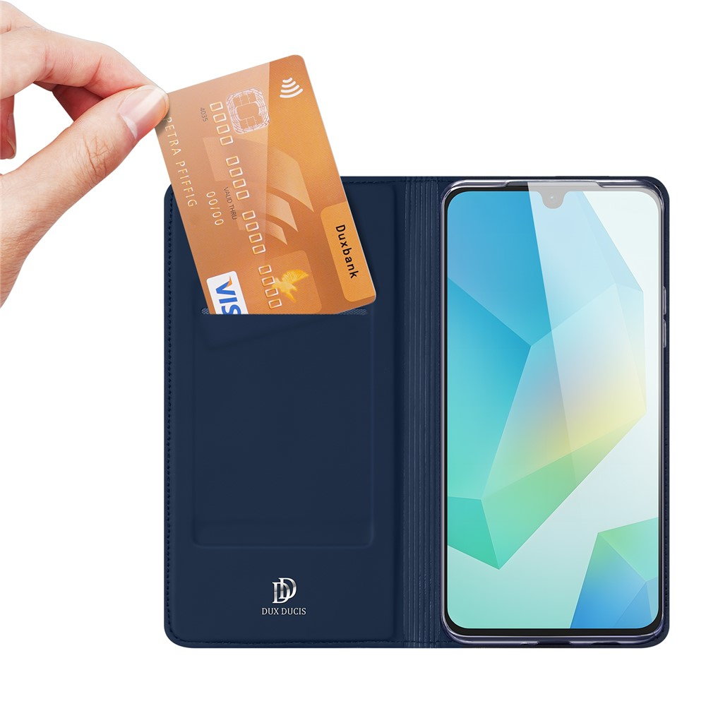 Samsung Galaxy A17 Flip Wallet Cover Leder Tasche - Blau