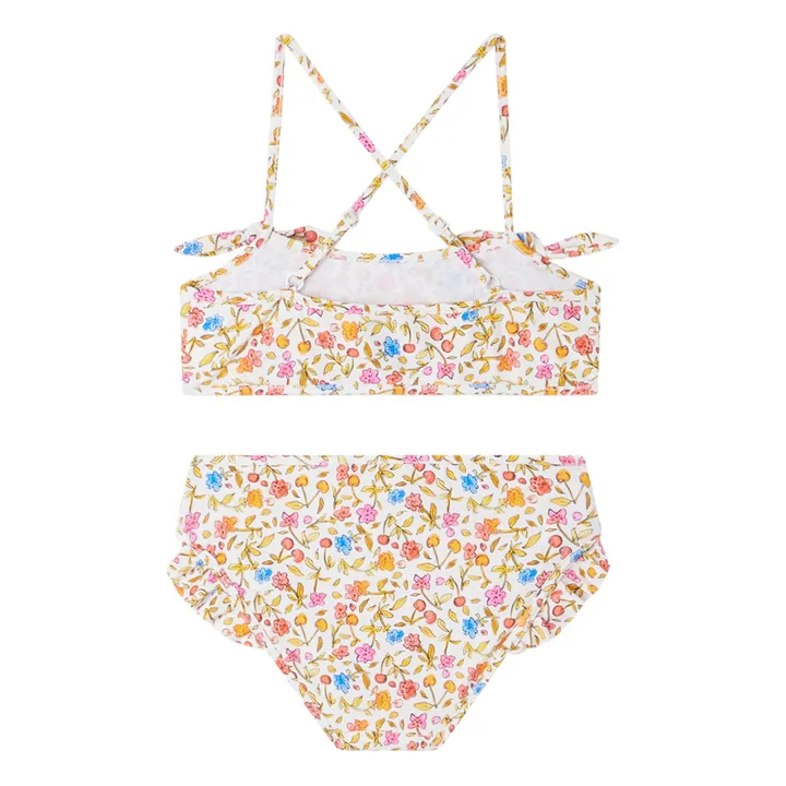 Bonpoint Maillot 2 Pièces Fleuri Abigael | Abricot