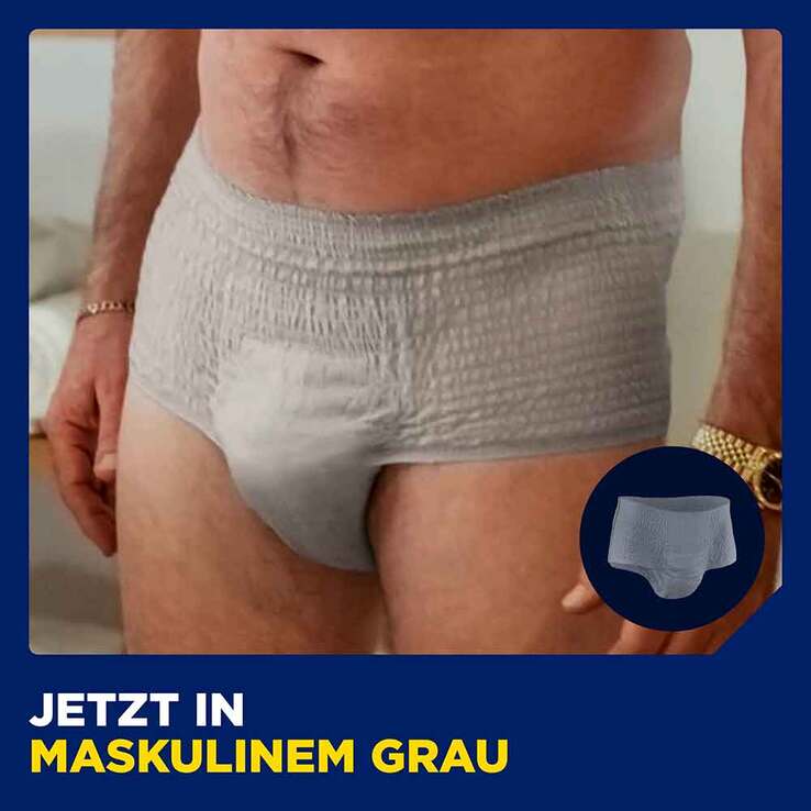 TENA® MEN ACTIVE FIT Pants Normal grau S/M bei Inkontinenz, 12 St