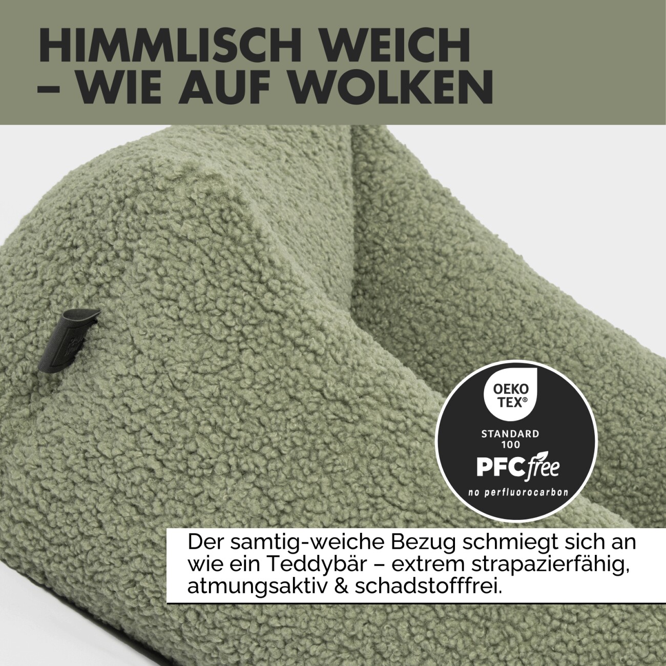 PAW WOW Hundebett SVEN Teddy Olive M