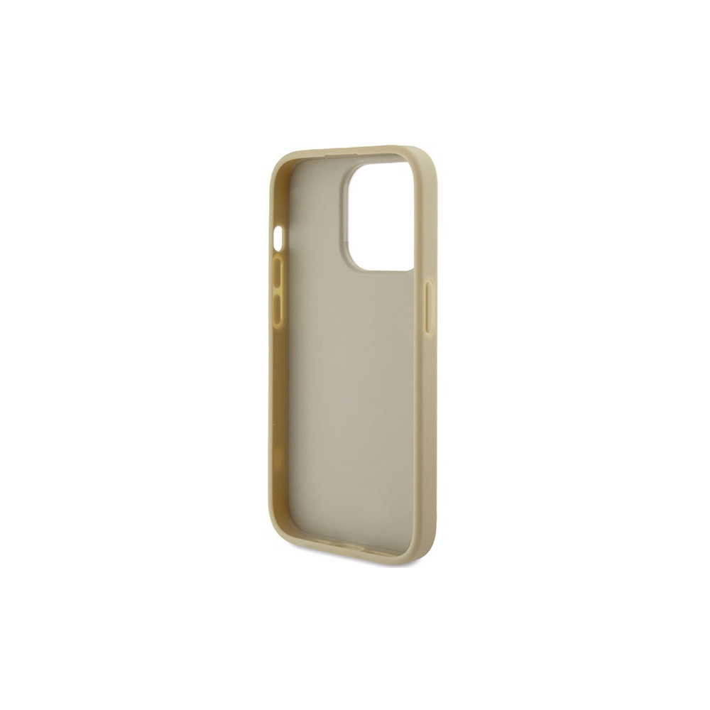 iPhone 15 Pro Max Hardcase Hülle Big Glitter Script (GUHCP15XHG4SGD) - Gold / Transparent
