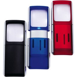 Loupe rectangulaire avec éclairage à LED