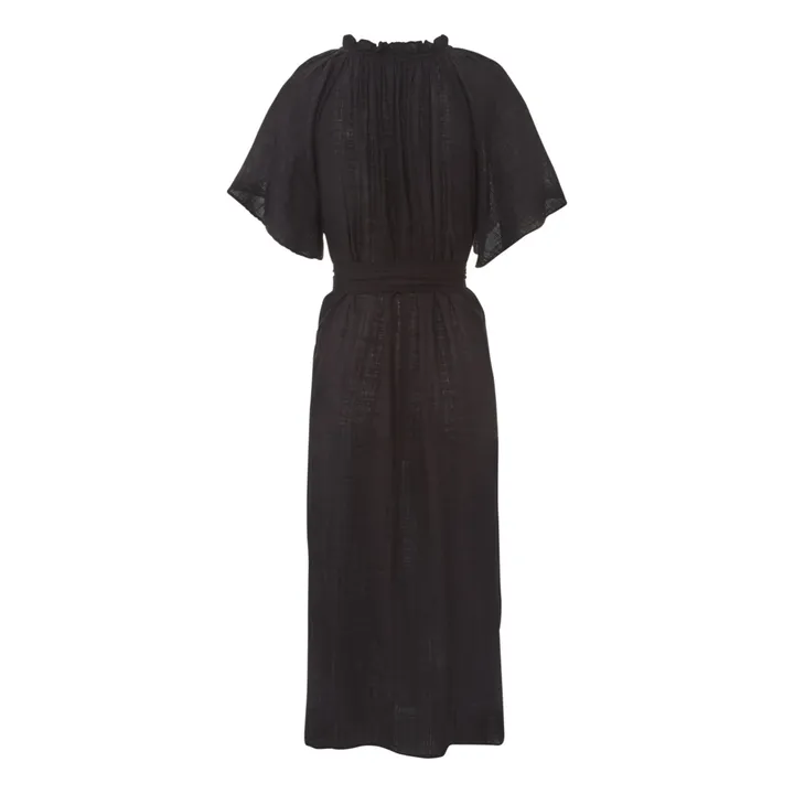 BELLEPIECE Robe Diane Crêpe Bubble | Noir