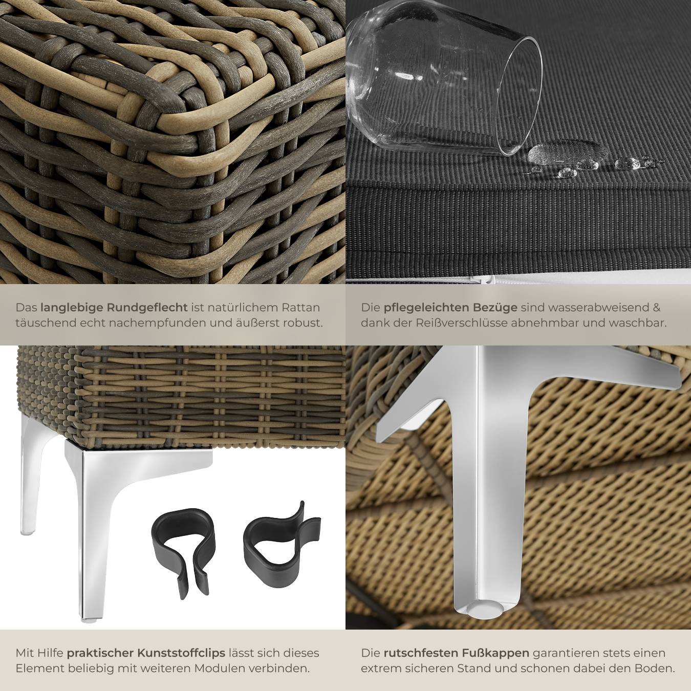 Modulares Rattanset Villanova