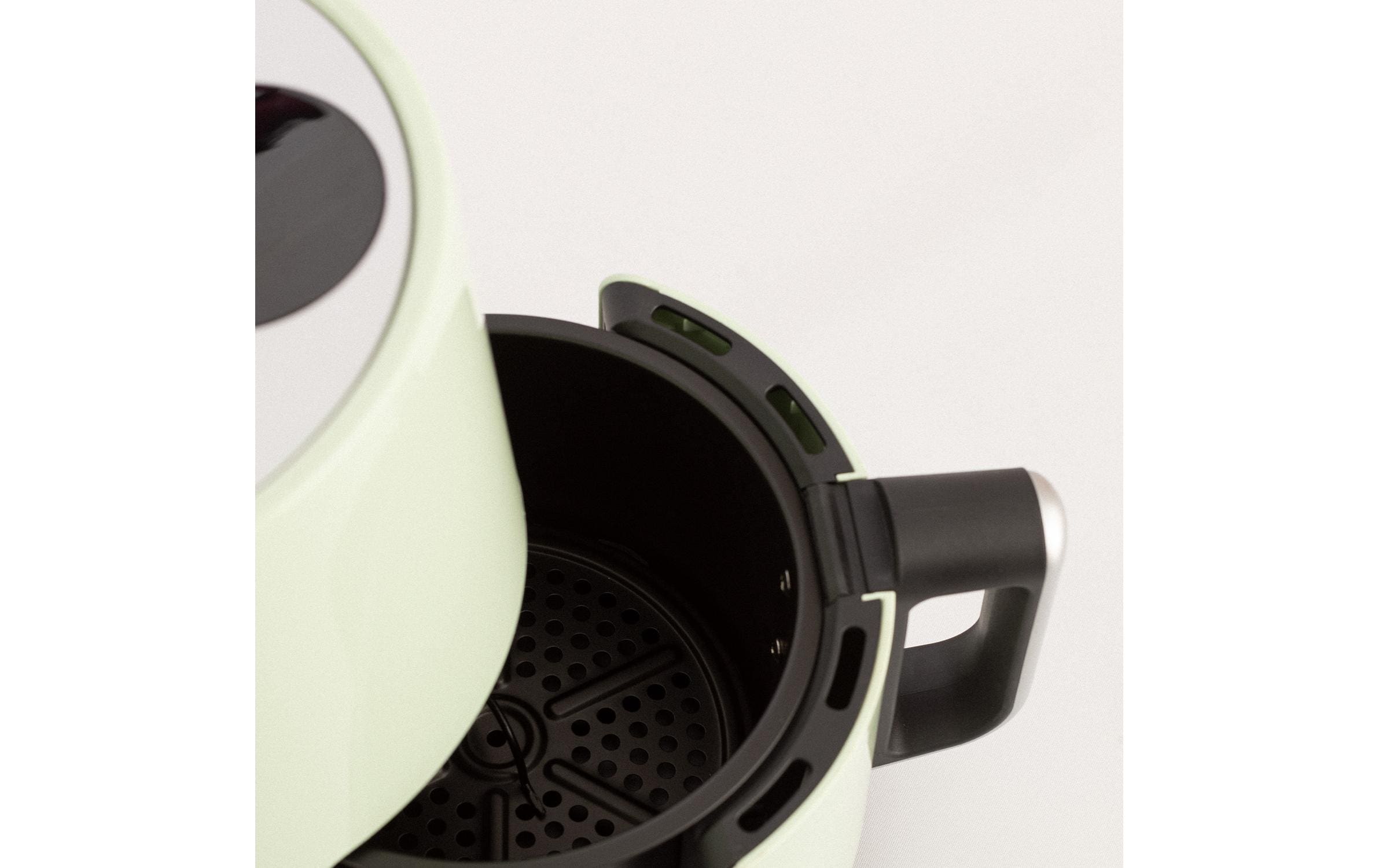Fritteuse Air Fryer Pastelgrün 1.5 lKompakter Air Fryer für fettarmes Frittieren und Backen