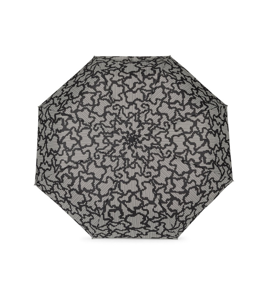 Guarda-chuva dobrável preto Tous K Pix