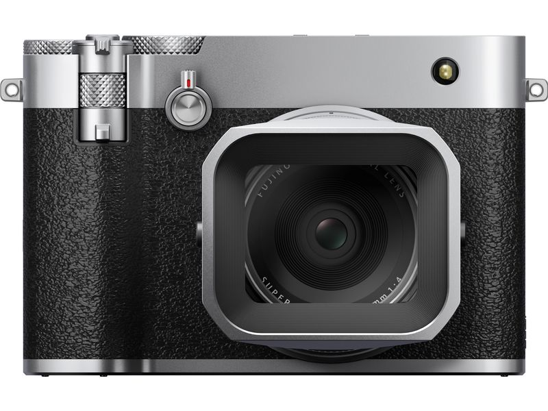 Fujifilm Fotokamera GFX 100RF Silber GFX-Kamera mit fest verbautem Objektiv und bringt die Mittelformat-Bildqualität in ein ultrakompaktes Design