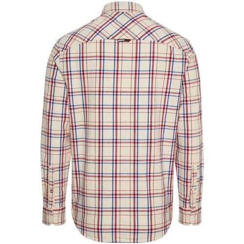 Tommy Jeans - TJM CLSC CHECK POCKET SHIRT Beige