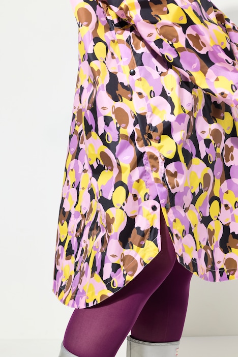 Funktions-Regencape, Unisex, Print, Kapuze