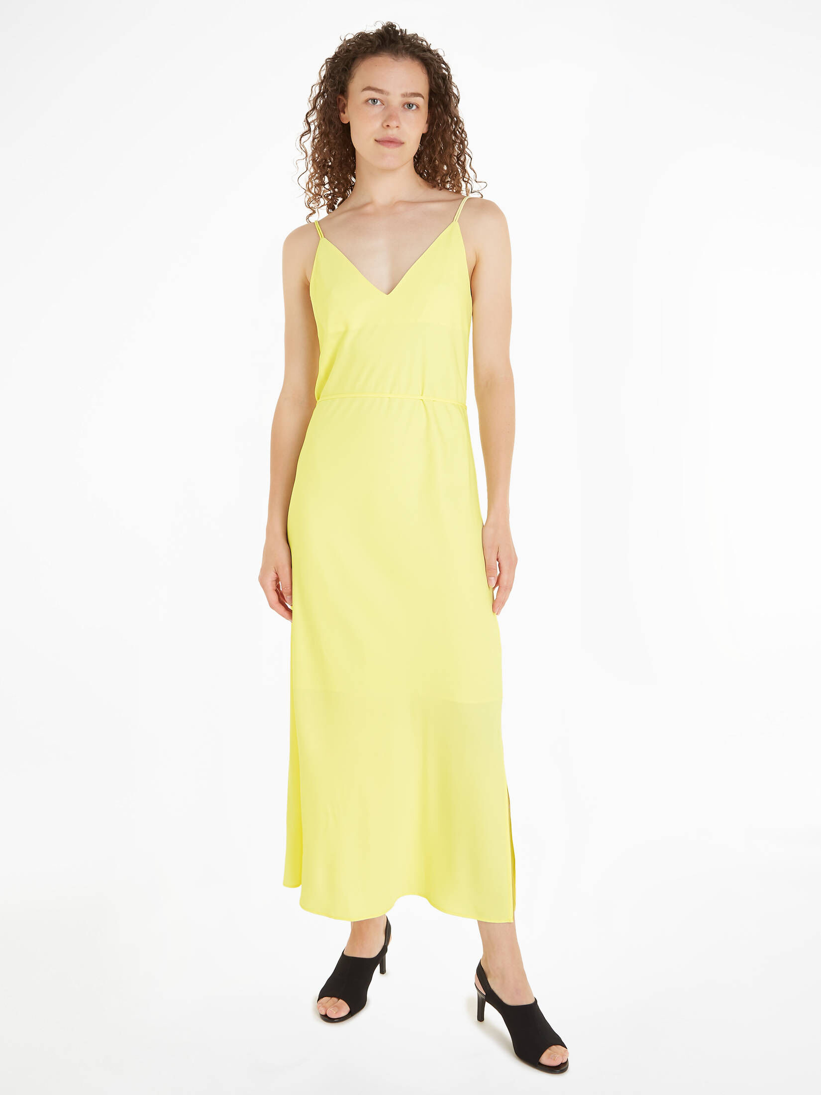 CALVIN KLEIN| Damen Sommerkleid RECYCLED CDC MIDI SLIP DRESS