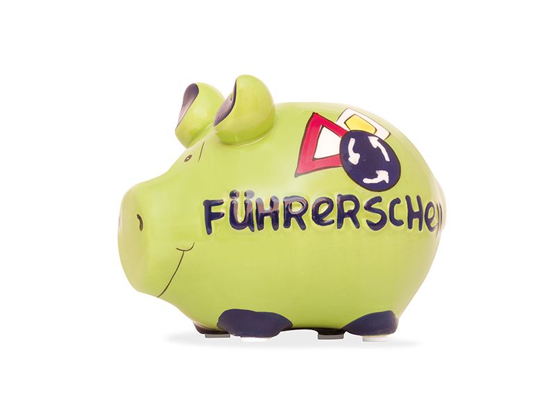 G. Wurm Spardose Führerschwein Gelb Führerschein-Sparbüchse