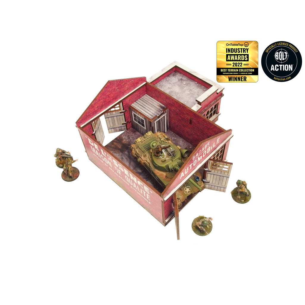 WW2 - Normandy Garage w. Petrol Station