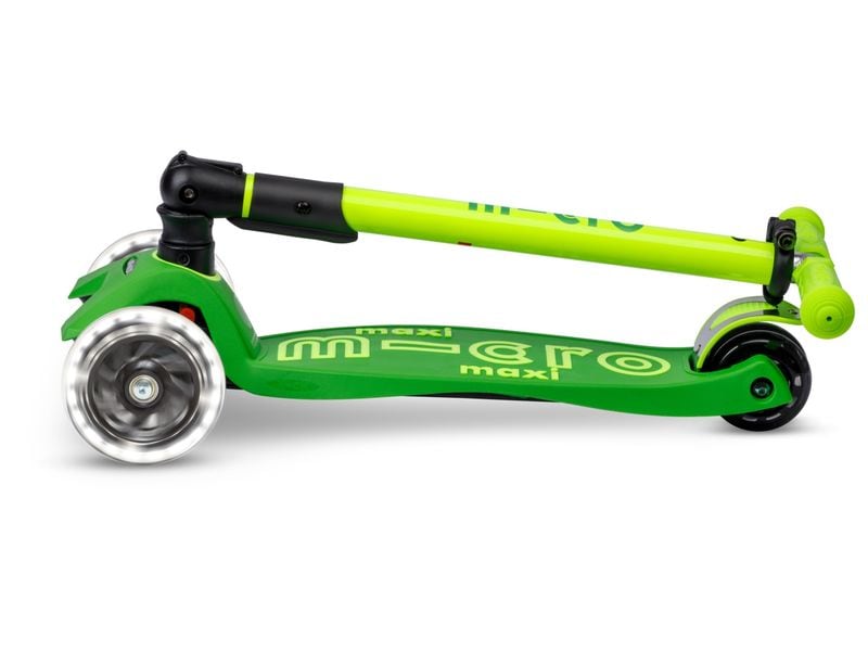 Micro Mobility Scooter Maxi Micro Deluxe Foldable Neon LED Klappbarer Scooter