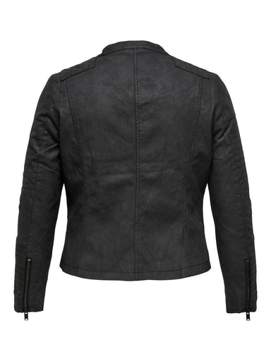 ONLY CARMAKOMA Lederimitatjacke »CARAVANA FAUX LEATHER BIKER OTW« mit Biker-Details