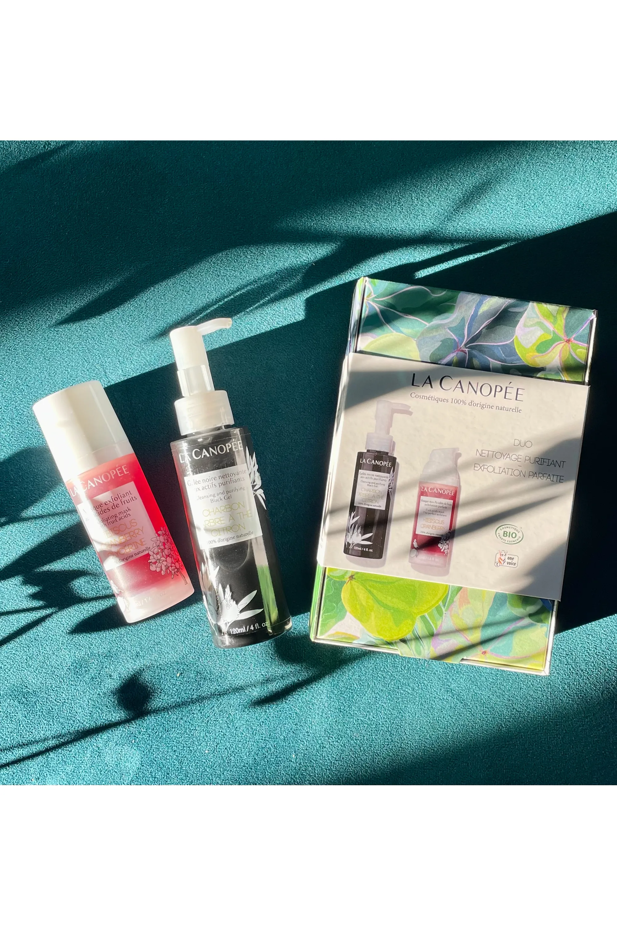 La Canopée Duo nettoyant purifiant et exfoliant pour peaux mixtes à grasses-170 ml