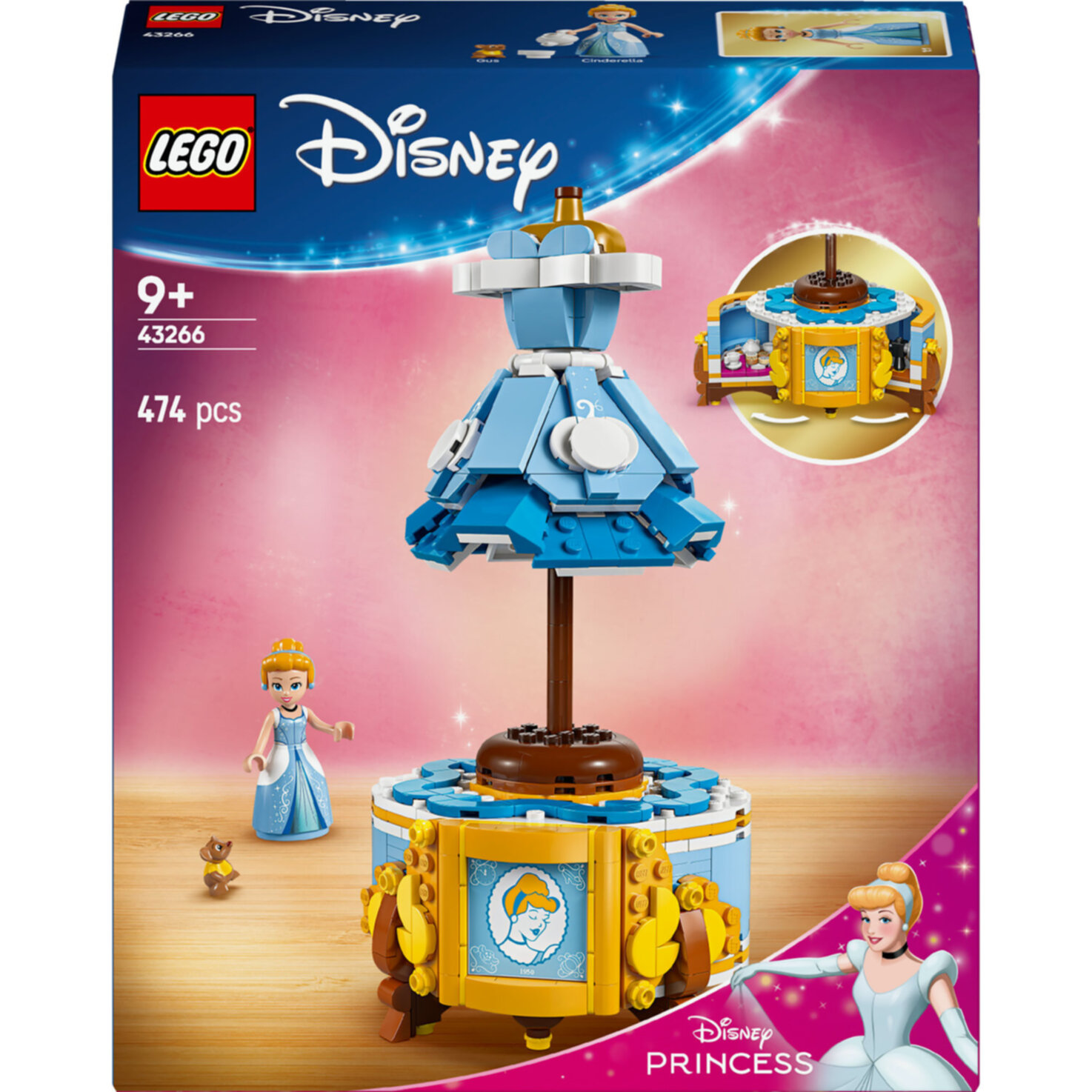 LEGO® ǀ Disney 43266 Princess Cinderellas Kleid - Bauspielzeug mit Figur ab 9 Jahren