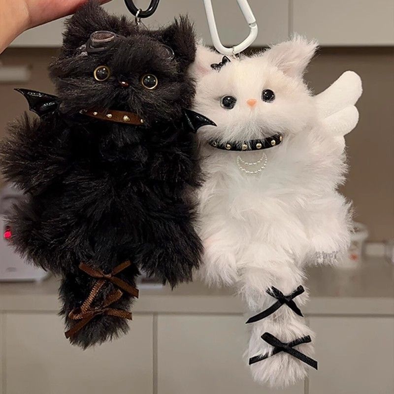Miumi - Engel/Duivelkat Chenille Tashanger DIY Naaiset (Verschillende Ontwerpen) / Set