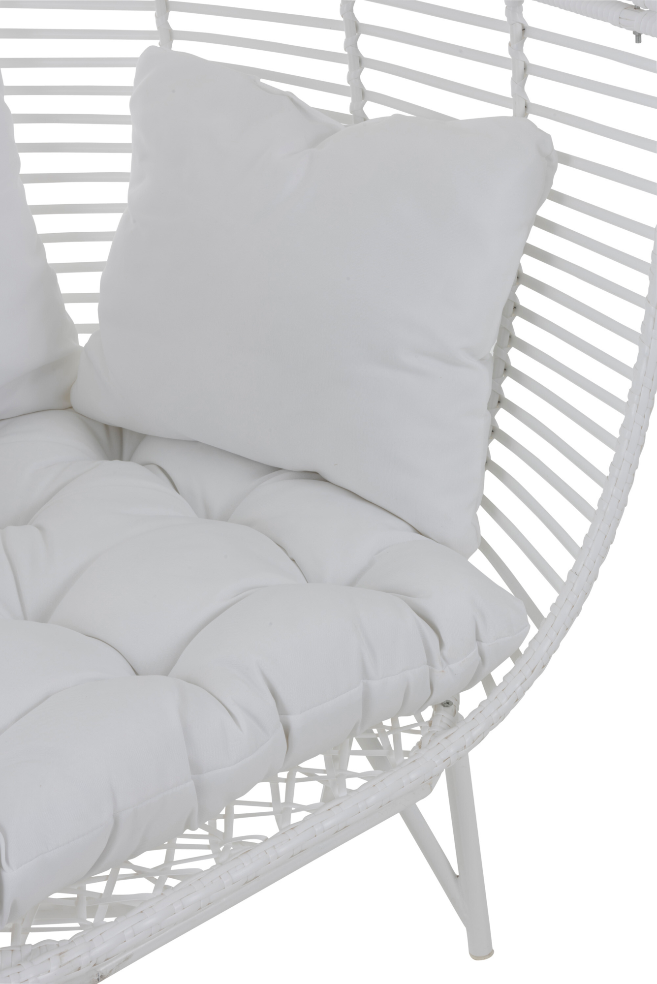Fauteuil Ovaal staal wit