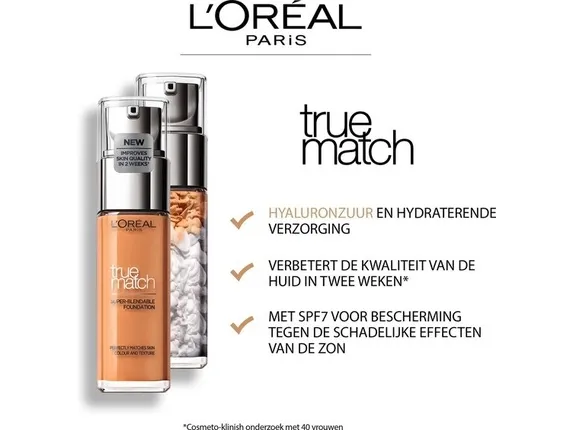L'Oréal Paris True Match Super Blendable Foundation (N3 Creamy Beige) 30 ml