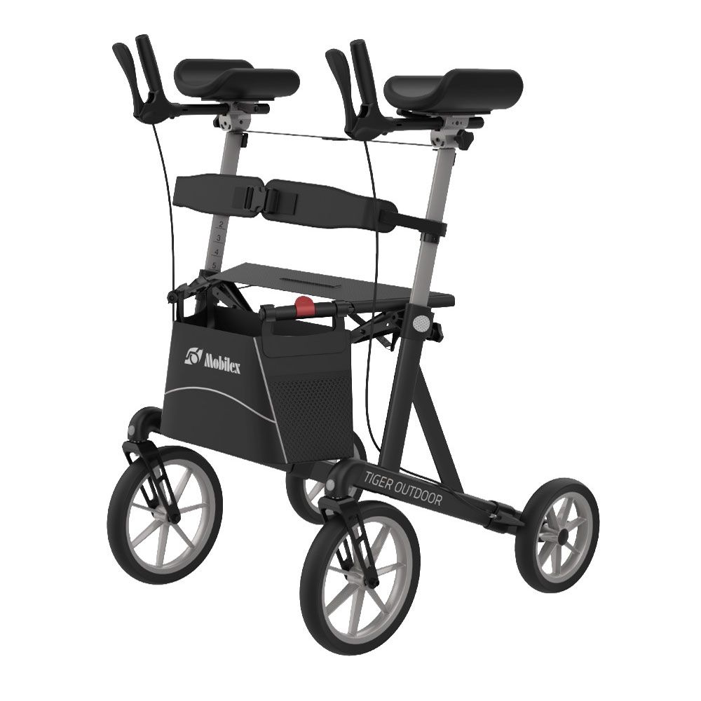 Mobilex Arthritis Rollator Tiger Outdoor mit drehbaren Armstützen