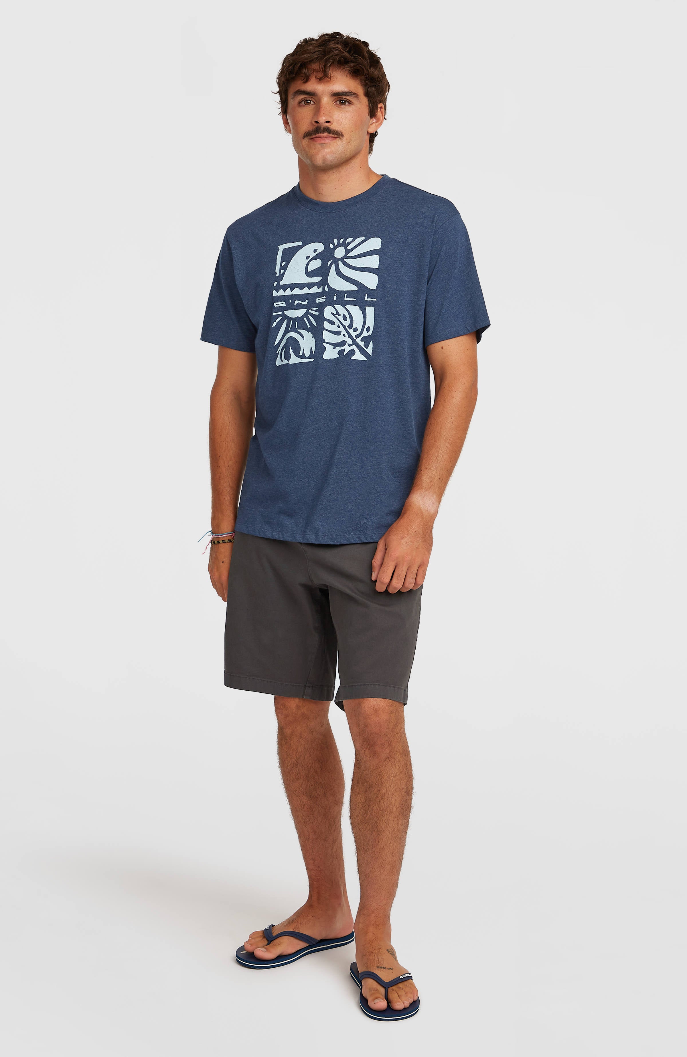 O'Neill Melange Front-Print T-shirt